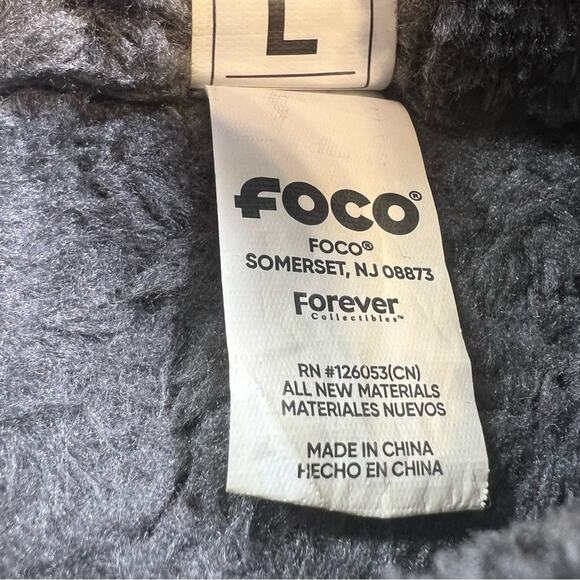 Foco Womens L Seattle Seahawks Glitter Moccasin Slipper Open Back Faux Fur Fuzzy - Picture 11 of 11